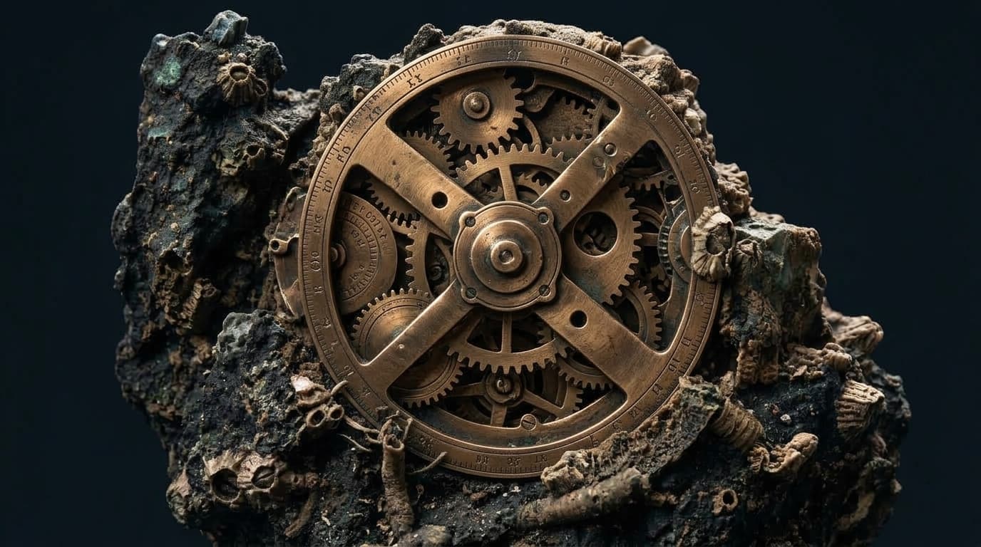 Antikythera mechanism state 2: internal bronze gears revealed